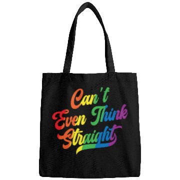Discover Can't Even Think Straight Rainbow Pride Month Gay Bags