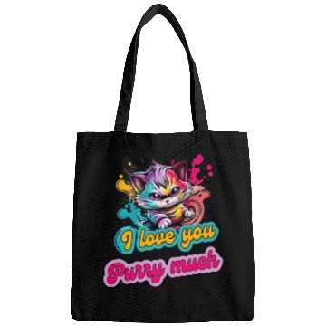 Discover Street Style Cat Graffiti Purry Much Art Bags
