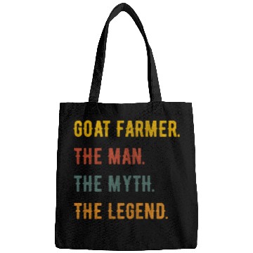 Discover Goat Farmer Man Myth The Legend Bags