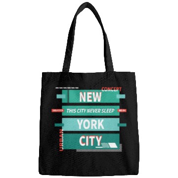 Discover New York City Green Bags