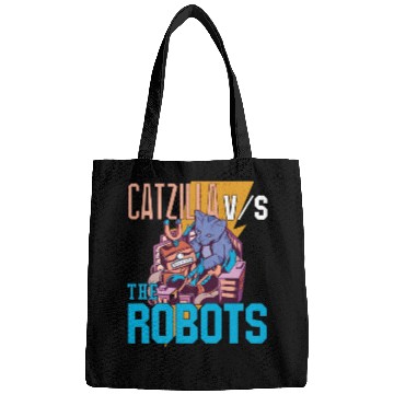 Discover Catzilla Versus Robot Bags