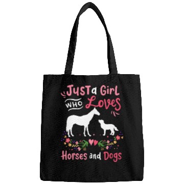 Discover Horse Dog Horse Lover Dog Lover Bags