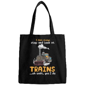 Discover Trains Railroad Train Lover Bags