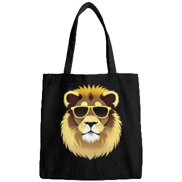 Discover Yellow Lion Wearing Sunglasses Bags