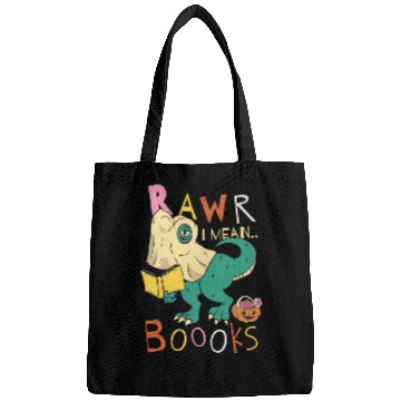 Discover Reading Teacher Halloween T Rex Ghost Book Bags