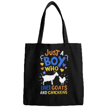 Discover Goats Chickens Farmer Goat Lover Chicken Lover Bags