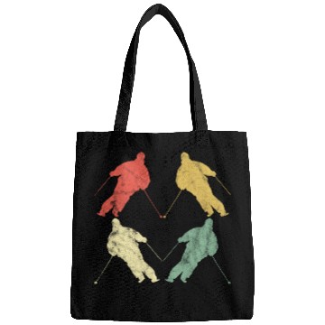 Discover Skiing Lover Retro Vintage Bags