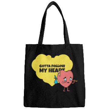 Discover Gotta Follow My Heart Anti Valentine Heart Bags