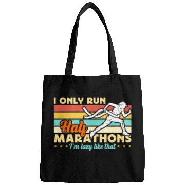 Discover Half Marathon I Only Run Half Marathons Retro Race Bags