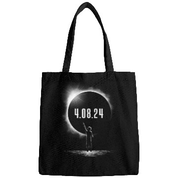 Discover Total Solar Eclipse Boy Silhouette 4.08.24 Eclipse Bags
