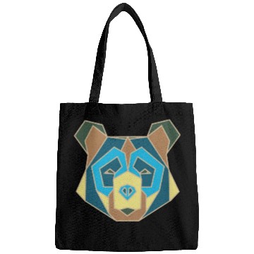 Discover geometric bear Bags