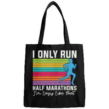 Discover Half Marathon I Only Run Half Marathons Athletic Bags