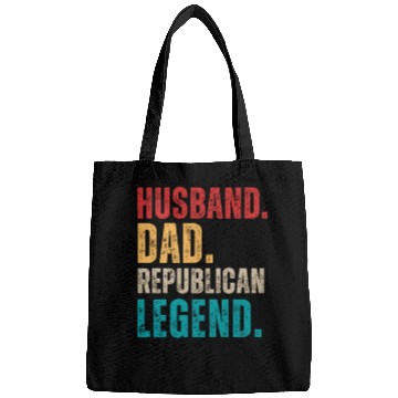 Discover Husband Dad Republican Legend Republican Supporter Bags