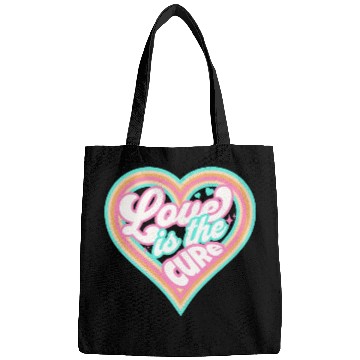 Discover LOVE IS THE CURE (pink) Bags