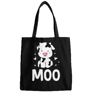 Discover Moo Cow Lover Famer Cattle Ranch Dairy Farming Bags