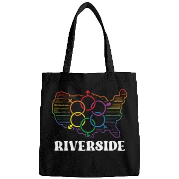 Discover Riverside Pride Month Pride Flag LGBT Community LG Bags