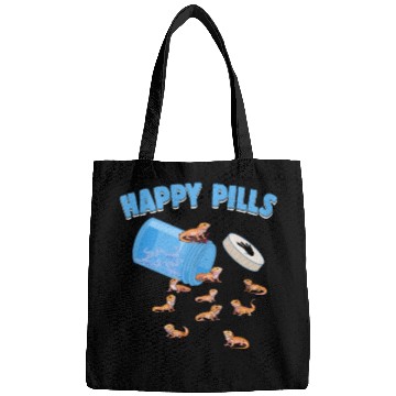 Discover Happy Pills Lizards Funny Bearded Dragon Lovers Bags