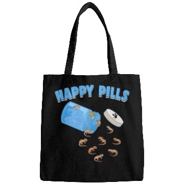Discover Happy Pills Lizards Funny Leopard Gecko Lovers Bags
