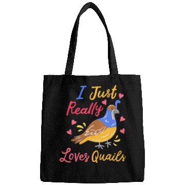 Discover Quail Quail Lover Quail Owner Bags