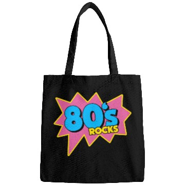 Discover 90s 80s Rocks Neon Rubic Cube Cassette Tape Bags