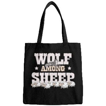 Discover Wolf Among Sheep Wolves Animal Werewolf Wolf Lover Bags