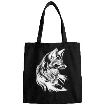 Discover Little Cute Fox Portrait Tattoo Ink Bags
