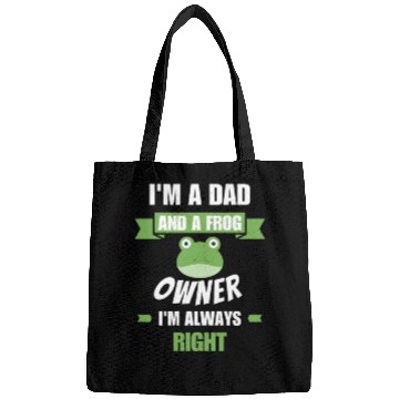 Discover Dad and frog owner Bags