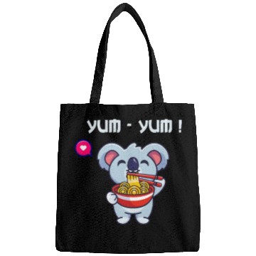 Discover Yum Yum Ramen Noodle China Noodle Koala Japan Fans Bags