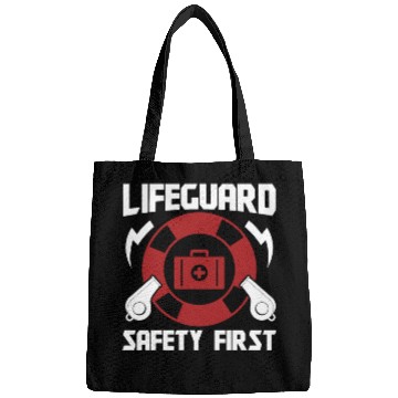 Discover Lifeguard safety first pool guard sea rescuer Bags
