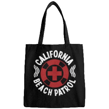 Discover Lifeguard california beach patrol pool guard Bags