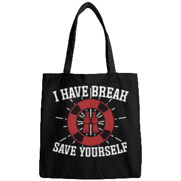 Discover Lifeguard save yourself swimming pool guard Bags