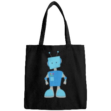 Discover Cute Robot Funny Robot Silly Robot Blue Robot Bags