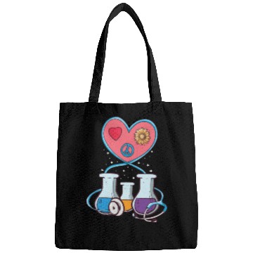 Discover Medical Laboratory Science Heart Cartoon Bags