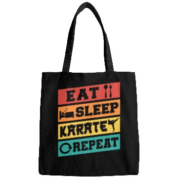 Discover Karate Belt Eat Sleep Karate Repeat Bags