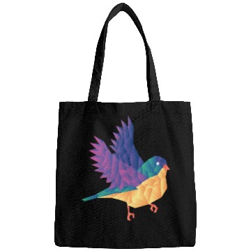 Discover Polygon Shape Multi Colored Bird Pattern Nature Bags