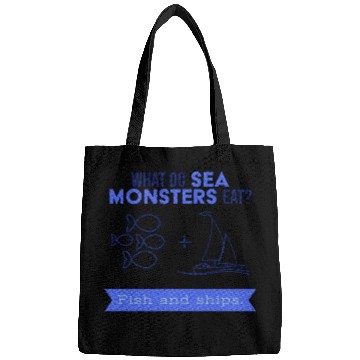 Discover What do sea monsters eat? Fish and ships. Bags