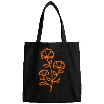 Discover flower line art vector Bags