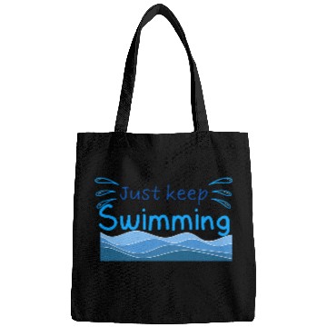 Discover Just keep swimming, vocation and summer trip gift Bags