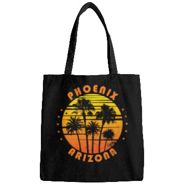 Discover Retro Phoenix Arizonna Souvenir Vintage Palm Tree Bags