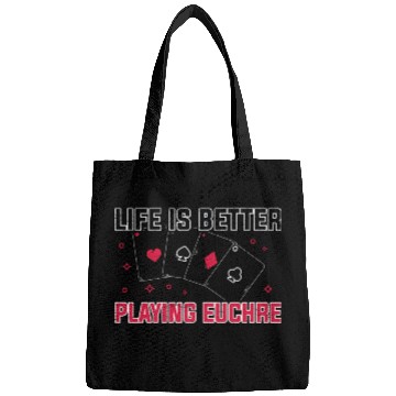 Discover Life Better Playing Euchre Player Poker Euchre Bags