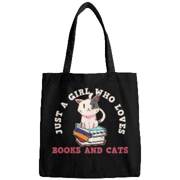 Discover Book Cat Book Lover Cat Lover Bags