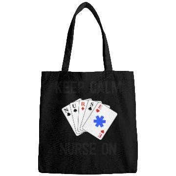 Discover Funny Nurse Life Paramedic Gift Keep Calm Card Bags