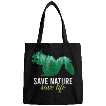 Discover Save Nature Save Life Design environment Bags