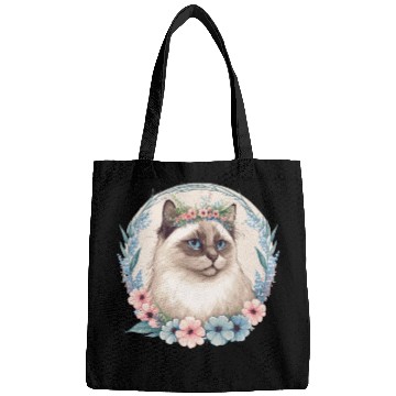 Discover Cute Ragdoll Cat Flower Crown Cats Pet Kitten Bags
