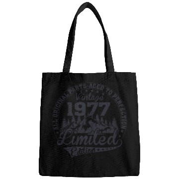 Discover 1977 vintage Birthday since 1977 Bags