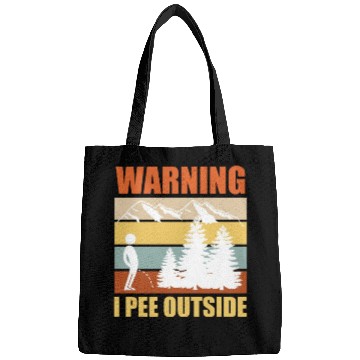 Discover Wanderlust funny I love peeing outside Bags