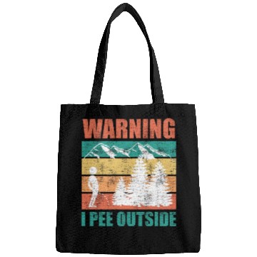 Discover Wanderlust funny I love peeing outside Bags