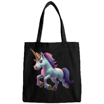Discover magic unicorn cartoon horse pony Bags
