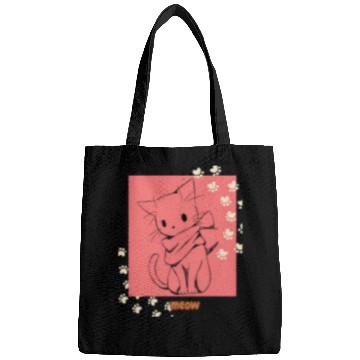 Discover meow cat for cat lover Bags