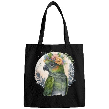 Discover Cute Conure Parrot Bird Flower Crown Pet Birds Bags